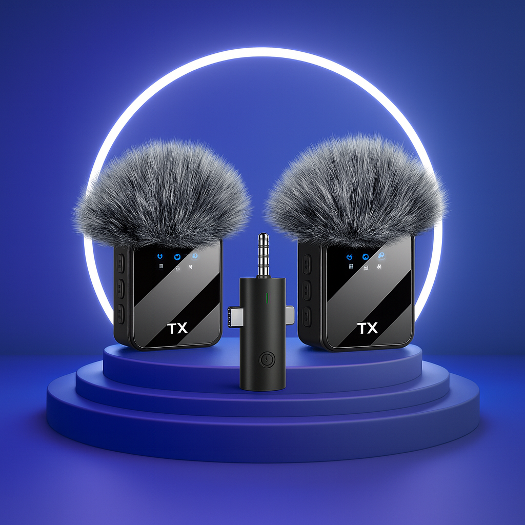 🎤 NazelTechs DuoCast™ Wireless Mic